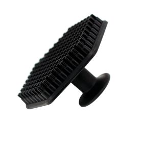 Cross-border Silicone Scrubber New Upgrade Gentle Silicone Face Brush Exfoliating Silicone Beard Facial Brush (Color: BLACK)