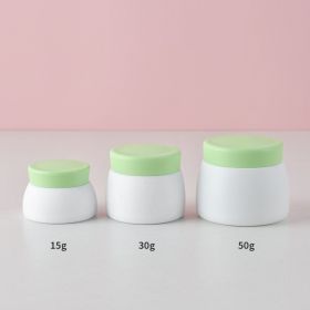 PP Double Cream Box Baby Mask Lotion Bottle Cream Jar (Option: Green-30g)