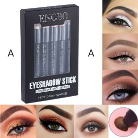 Double-headed Eyeliner Pen Suit Long-lasting Pearlescent (Option: 128X86X16mm-A)