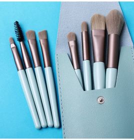 Portable Makeup Brush Soft Hair Makeup Tool (Option: Light blue)