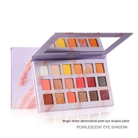 Matte Earth Tone Eyeshadow Plate (Option: 18 Color Pearlescent Disc)