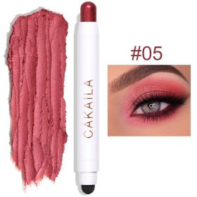 Double-headed Monochrome Pearlescent Eye Shadow Stick (Option: 05 Color)