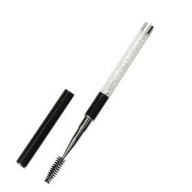 Spiral Eyelash Brush With Single Long Handle (Color: BLACK)