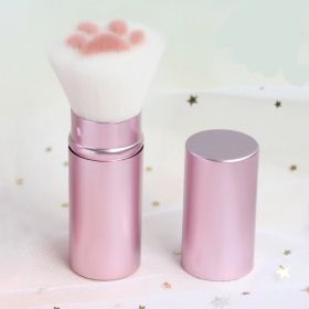 Portable Cute Cat Claw Multifunctional Makeup Brush (Color: PINK)