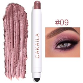 Double-headed Monochrome Pearlescent Eye Shadow Stick (Option: 09 Color)